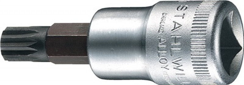 Steckschlüsseleinsatz 54 X 1/2 Zoll Innen-Vielzahn M8 L.60mm STAHLWILLE Steckschlüsseleinsatz 54 X 1/2 Zoll Innen-Vielzahn M8 L.60mm STAHLWILLE