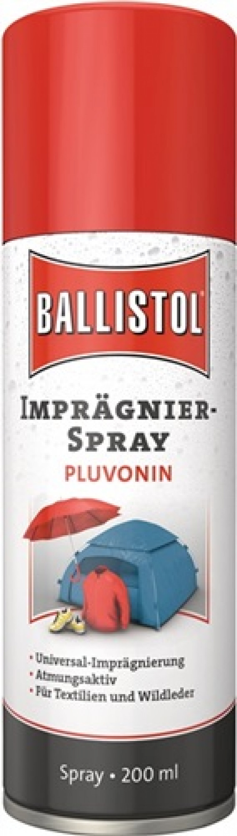 Imprägnierspray Pluvonin f.Natur-/Kunstfasern,Leder 200 ml Spraydose BALLISTOL Imprägnierspray Pluvonin f.Natur-/Kunstfasern,Leder 200 ml Spraydose BALLISTOL