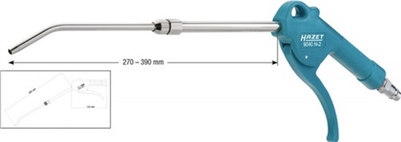 Druckluftausblaspistole 9040N-2 Kupplungsstecker DN 7,2 HAZET Druckluftausblaspistole 9040N-2 Kupplungsstecker DN 7,2 HAZET