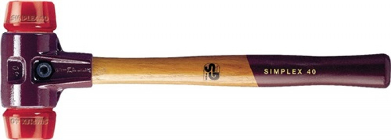 Schonhammer SIMPLEX L.405mm Kopf-D.60mm hart HO Plastik rot HALDER Schonhammer SIMPLEX L.405mm Kopf-D.60mm hart HO Plastik rot HALDER
