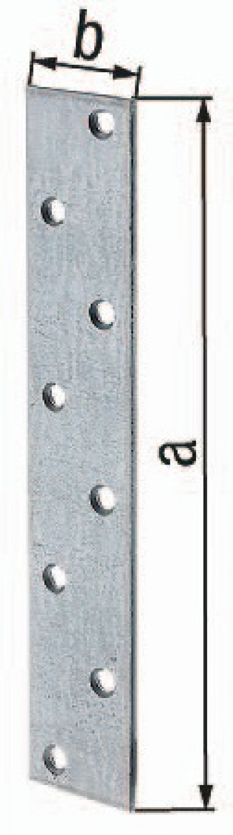 Flachverb. L.170mm B.30mm S.3mm STA sendzimirverzinkt Anz. Löcher 8 GAH Flachverb. L.170mm B.30mm S.3mm STA sendzimirverzinkt Anz. Löcher 8 GAH