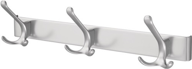 Huthaken-Leiste 0822-0825 3 Hak.A.96mm LM.silberf.elox.H.102mm Huthaken-Leiste 0822-0825 3 Hak.A.96mm LM.silberf.elox.H.102mm