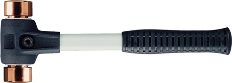 Schonhammer SIMPLEX L.330mm Kopf-D.40mm hart Fiberglas Kupfer m.Ku-Hülse Schonhammer SIMPLEX L.330mm Kopf-D.40mm hart Fiberglas Kupfer m.Ku-Hülse