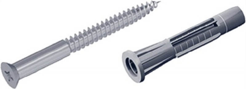 Schraubenset 11602 4,5x50mm Stahl,verzinkt m. Dübeln u. Schrauben Schraubenset 11602 4,5x50mm Stahl,verzinkt m. Dübeln u. Schrauben