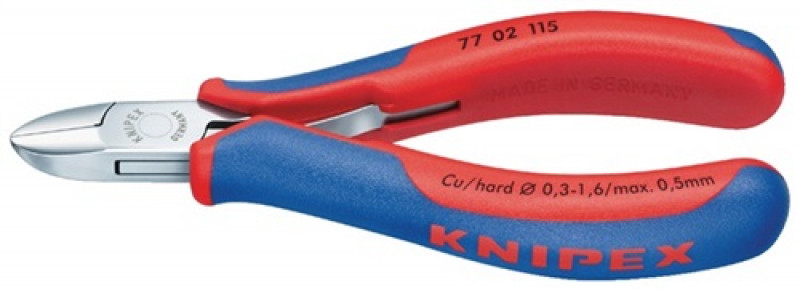 Elektronik-Seitenschneider L.130mm poliert 2-K.-Griffe Knipex Elektronik-Seitenschneider L.130mm poliert 2-K.-Griffe Knipex
