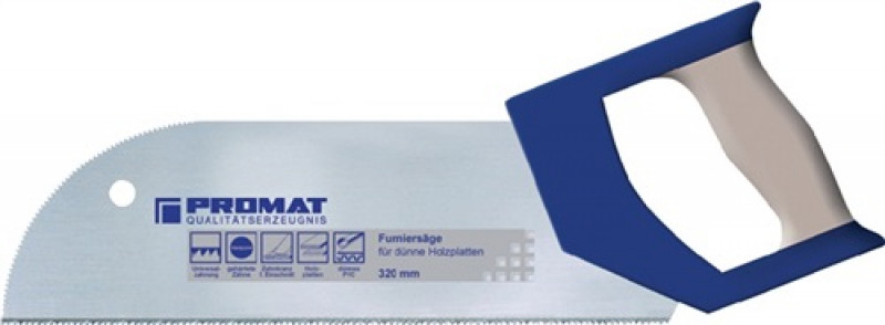 Furniersäge Blatt-L.325mm ZpZ 15 2K-Griff f.dünne Holzplatten PROMAT Furniersäge Blatt-L.325mm ZpZ 15 2K-Griff f.dünne Holzplatten PROMAT