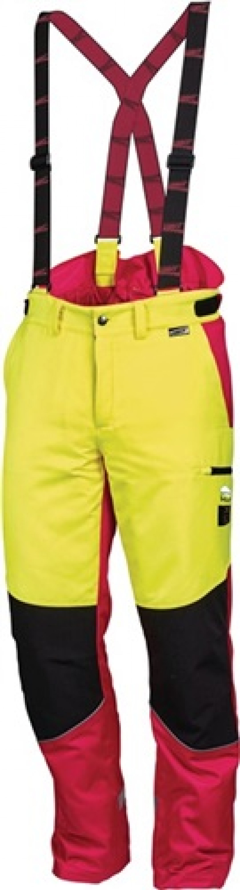 Forstschutzhose Komfort Gr.56 neongelb/rot 60%PES/40%CO Forstschutzhose Komfort Gr.56 neongelb/rot 60%PES/40%CO