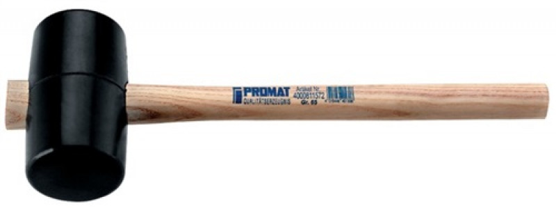 Gummihammer Kopf-D.74mm Kopf-L.127mm schwarz Esche 90 Shore A flache Bahn PROMAT Gummihammer Kopf-D.74mm Kopf-L.127mm schwarz Esche 90 Shore A flache Bahn PROMAT