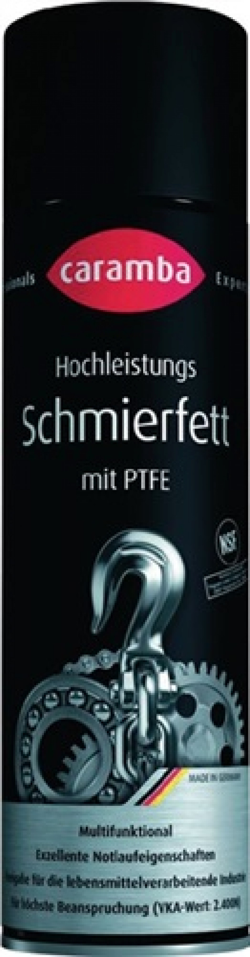 Hochl.Schmierfett m.PTFE hellbraun NSF H2 500 ml Spraydose CARAMBA
