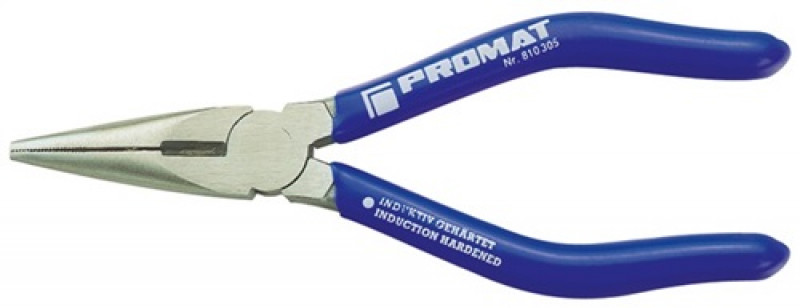 Radiozange DIN ISO 5745 L.160mm flach/rund ger.pol.Ku.-Überzug PROMAT Radiozange DIN ISO 5745 L.160mm flach/rund ger.pol.Ku.-Überzug PROMAT