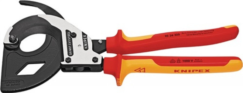 Kabelschneider Gesamt-L.320mm max.60 (600 mm²)mm pol.2-K.-Hüllen VDE KNIPEX Kabelschneider Gesamt-L.320mm max.60 (600 mm²)mm pol.2-K.-Hüllen VDE KNIPEX