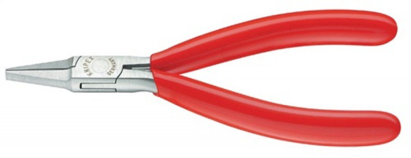 Elektronikgreifzange DIN ISO9655 L115mm flach-breit pol. kunststoffüberz. Knipex