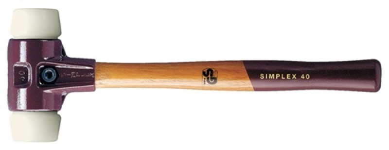 Schonhammer SIMPLEX L.490mm Kopf-D.80mm mittelh.HO Superplastik weiß HALDER Schonhammer SIMPLEX L.490mm Kopf-D.80mm mittelh.HO Superplastik weiß HALDER