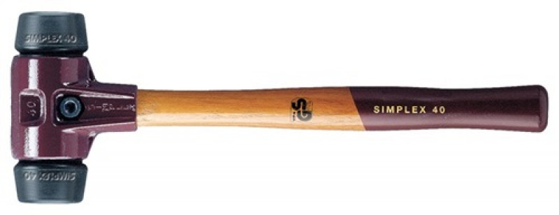 Schonhammer SIMPLEX L.350mm Kopf-D.50mm mittelh.HO Gum.schwarz HALDER Schonhammer SIMPLEX L.350mm Kopf-D.50mm mittelh.HO Gum.schwarz HALDER