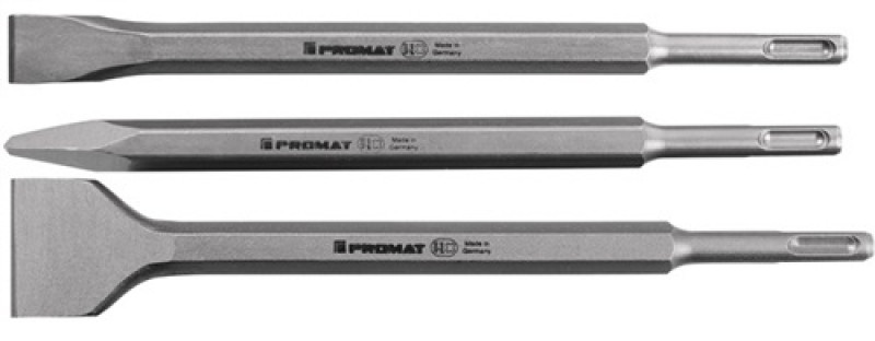 Einsteckwerkzeugset SDS-plus 3-tlg.L.250mm in Ku.-Box KU-Box PROMAT Einsteckwerkzeugset SDS-plus 3-tlg.L.250mm in Ku.-Box KU-Box PROMAT