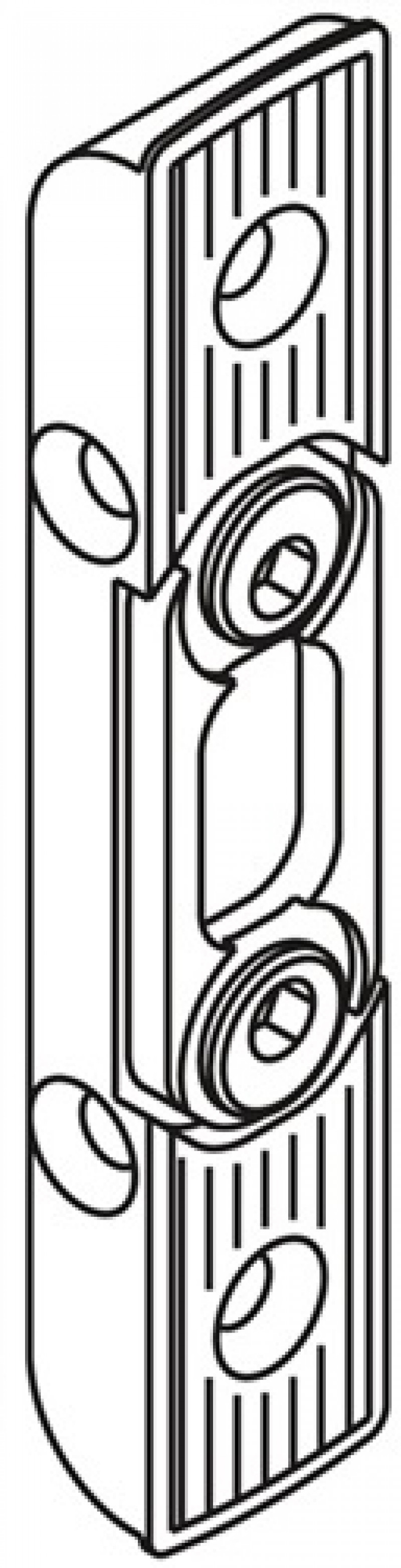 Schließteil 56353 Bolzenr.20mm L/R silberf. Schließteil 56353 Bolzenr.20mm L/R silberf.