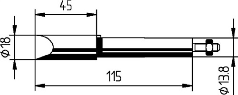Lötspitze Serie 202 meißelförmig,vern.B.18mm 0202 MZ/SB ERSA Lötspitze Serie 202 meißelförmig,vern.B.18mm 0202 MZ/SB ERSA