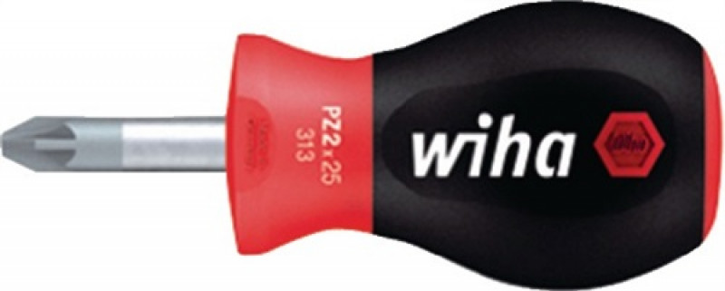 Schraubendreher PZD SW 1x25mm Ges.-L.81mm kurze Rundklinge m.Mehrkomp.-Griff