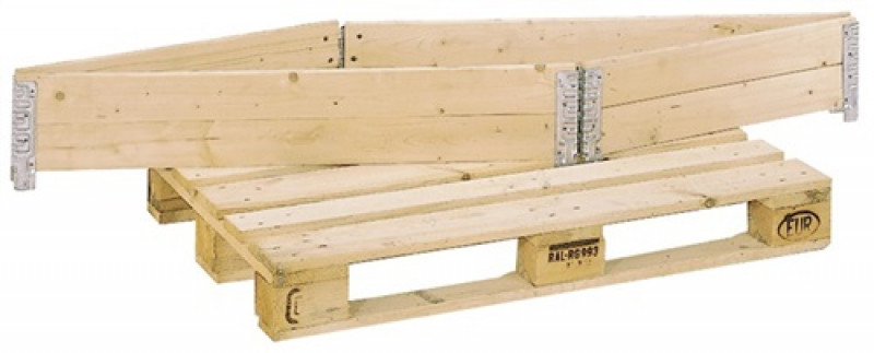 Paletten-Aufsatzrahmen f.Pal. L1200xB800mm 4Scharnieren Nutz-H.200mm Nadelholz Paletten-Aufsatzrahmen f.Pal. L1200xB800mm 4Scharnieren Nutz-H.200mm Nadelholz