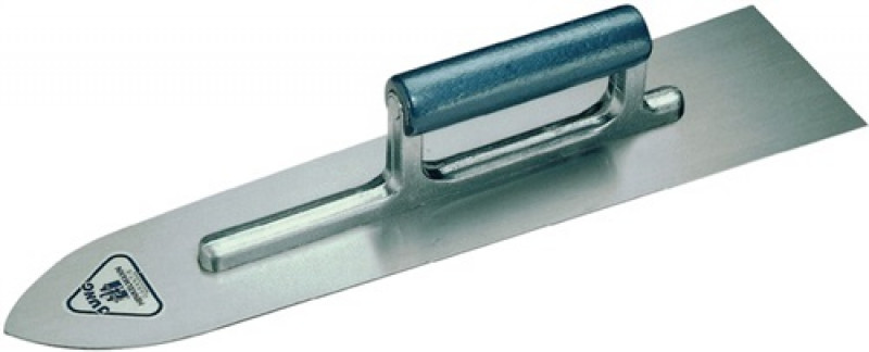 Bodenlegerkelle L.400mm B.110/80mm gehärtet,m. Buchenholzheft STA S.1,2mm Bodenlegerkelle L.400mm B.110/80mm gehärtet,m. Buchenholzheft STA S.1,2mm