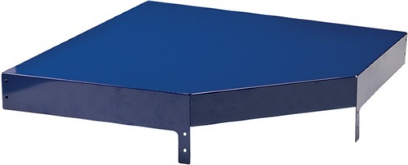 Eckdeckelement LOGS 260 H130xB540xT390mm blau RAL 5022 LOGS Eckdeckelement LOGS 260 H130xB540xT390mm blau RAL 5022 LOGS