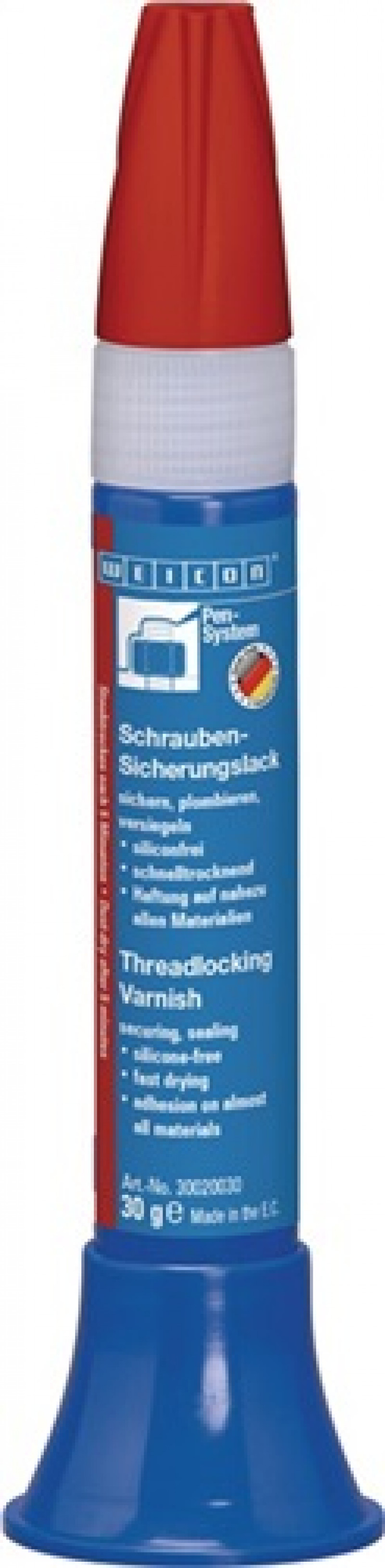 Schraubensicherungslack rot 30g Pen-System WEICON Schraubensicherungslack rot 30g Pen-System WEICON