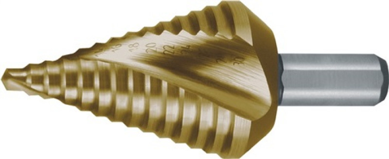 Stufenbohrer Bohrber.4-30mm HSS TiN Spiralnut RUKO Stufenbohrer Bohrber.4-30mm HSS TiN Spiralnut RUKO