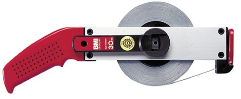 Rahmenbandmaß ERGOLINE L.50m Band-B.13mm A mm/cm EG II Alu.weiß Stahlmaßband BMI Rahmenbandmaß ERGOLINE L.50m Band-B.13mm A mm/cm EG II Alu.weiß Stahlmaßband BMI