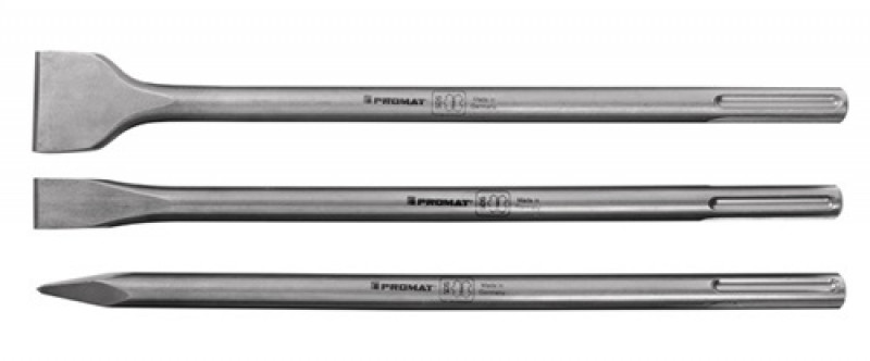 Einsteckwerkzeugset SDS-max 3-tlg.L.400mm PROMAT Einsteckwerkzeugset SDS-max 3-tlg.L.400mm PROMAT