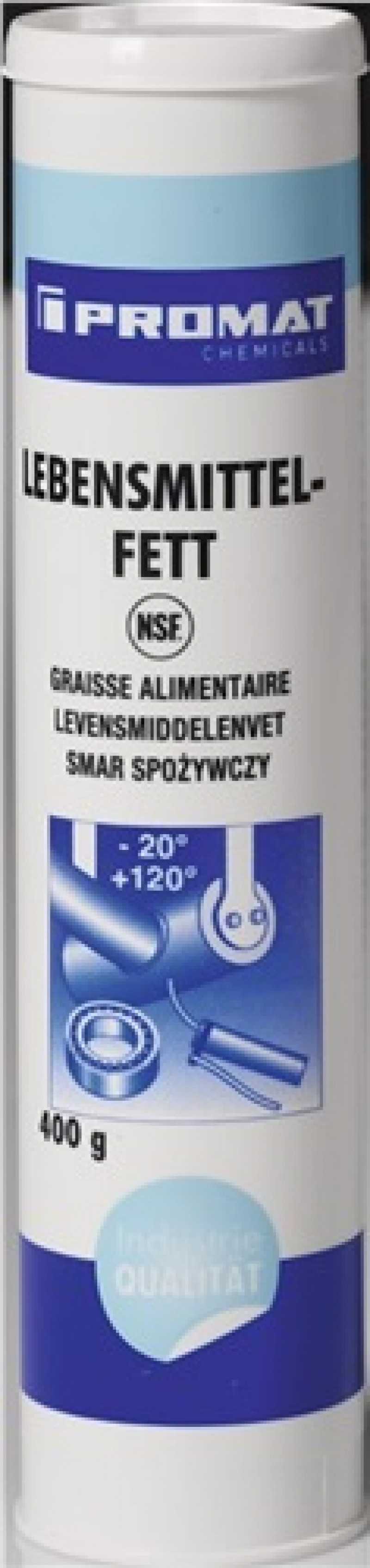 Lebensmittelfett NSF-H1 naturfarben,hell 400g Kartusche PROMAT chemicals Lebensmittelfett NSF-H1 naturfarben,hell 400g Kartusche PROMAT chemicals