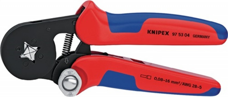 Aderendhülsenzange L.180mm 0,08-10,0+16,0 (AWG 28-5) mm² brün.2K-Hülle KNIPEX Aderendhülsenzange L.180mm 0,08-10,0+16,0 (AWG 28-5) mm² brün.2K-Hülle KNIPEX
