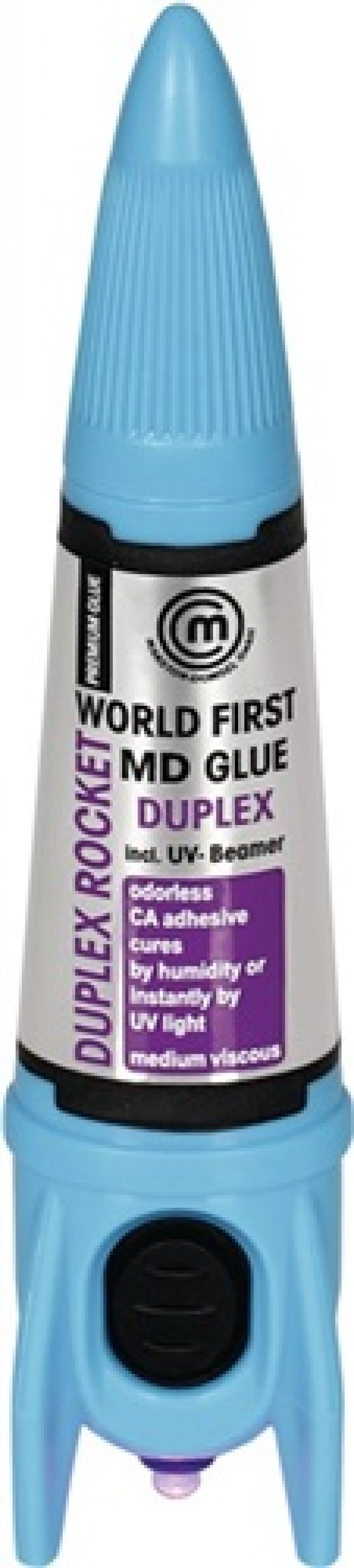 Schnellklebstoff Duplex 5g Rakete+UV Beamer Rakete m.UV-Beamer Schnellklebstoff Duplex 5g Rakete+UV Beamer Rakete m.UV-Beamer