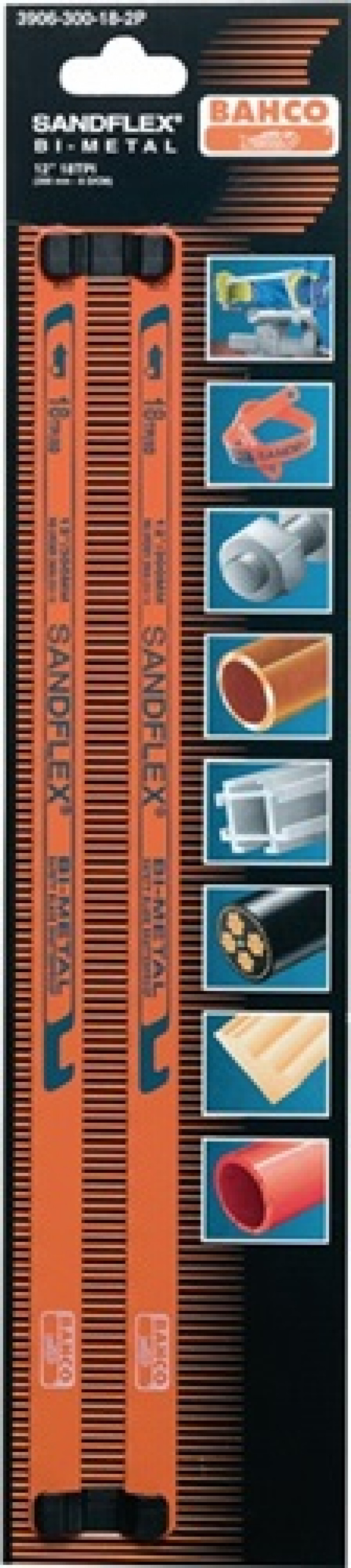 Metallsägeblatt HSS-Bi-Metall 300mm 24 Zähne Pack m.2 Stück Bahco 3906-300-24-2P Metallsägeblatt HSS-Bi-Metall 300mm 24 Zähne Pack m.2 Stück Bahco 3906-300-24-2P