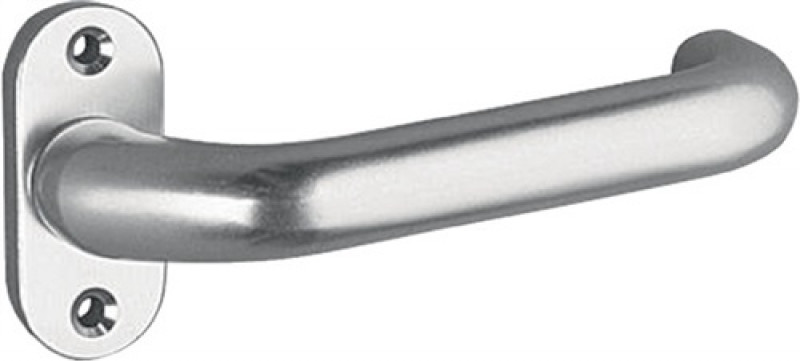 Profiltür-Drückerlochteil 1308/0800 Alu.F1 ov.8mm gekr.