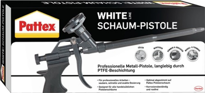 1K-Montagepistole White Line MET f.1K-PU-Pistolenschäume PATTEX 1K-Montagepistole White Line MET f.1K-PU-Pistolenschäume PATTEX