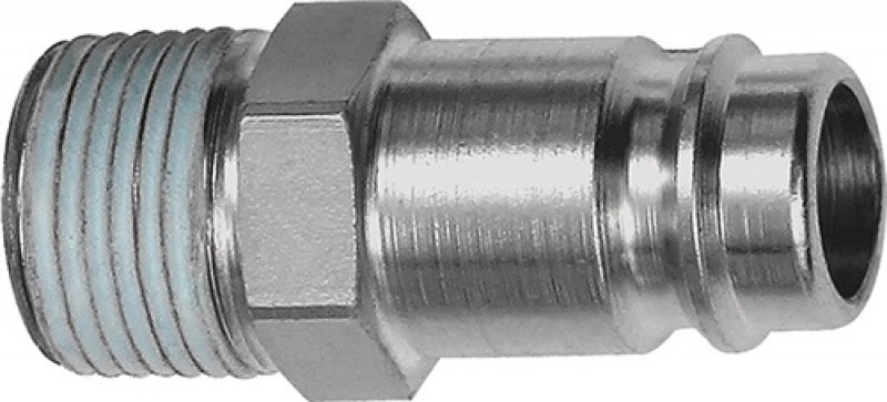 Stecknippel STA gehärtet/vern.Stecker DN 10 AG R 3/4 Zoll Stecknippel STA gehärtet/vern.Stecker DN 10 AG R 3/4 Zoll