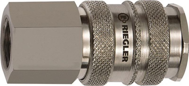 Schnellverschlusskupplung DN 10 IG STA/MS vern.Gew.R 3/4 Zoll 24,12 RIEGLER Schnellverschlusskupplung DN 10 IG STA/MS vern.Gew.R 3/4 Zoll 24,12 RIEGLER