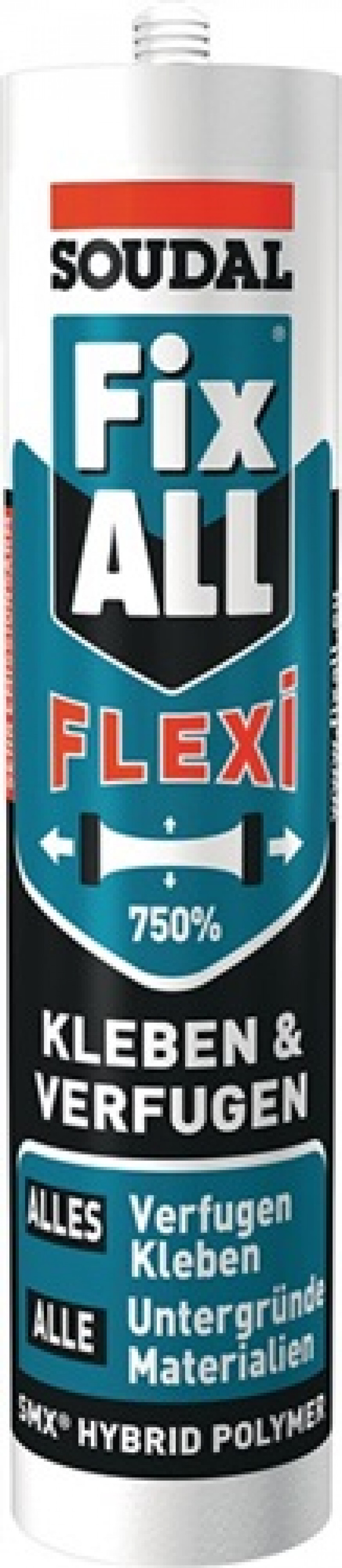 Kleb- u.Dichtstoff Fix All Flexi weiß 470g Kartusche SOUDAL Kleb- u.Dichtstoff Fix All Flexi weiß 470g Kartusche SOUDAL