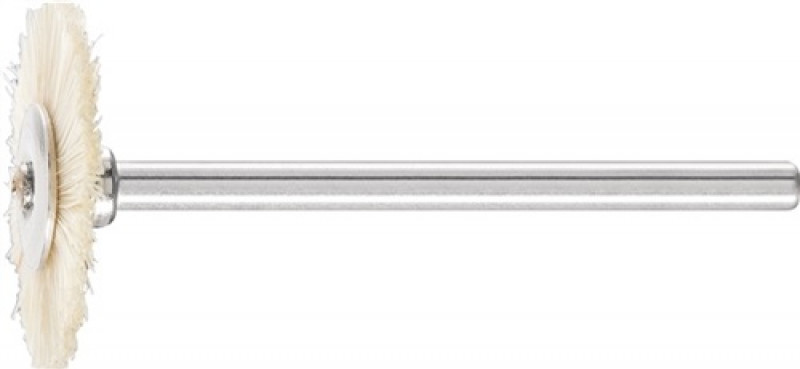 Minirundbürste RBU D22xB2xL6mm Naturborsten weiß Schaft-D.3mm PFERD Minirundbürste RBU D22xB2xL6mm Naturborsten weiß Schaft-D.3mm PFERD