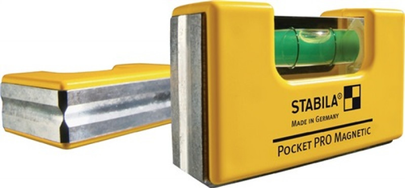 Wasserwaage Pocket PRO Magnetic 7,2cm Alu.gelb ± 1mm/m m.Magnet STABILA Wasserwaage Pocket PRO Magnetic 7,2cm Alu.gelb ± 1mm/m m.Magnet STABILA