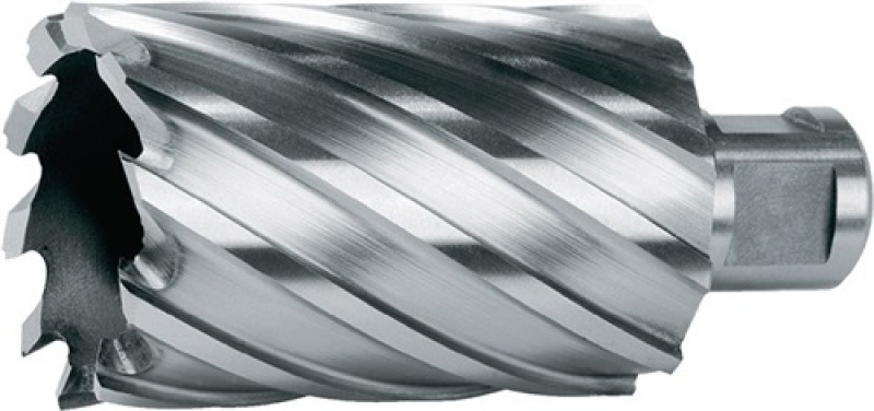 Kernbohrer D.26mm HSS Schnitt-T. 55mm Weldon RUKO Kernbohrer D.26mm HSS Schnitt-T. 55mm Weldon RUKO