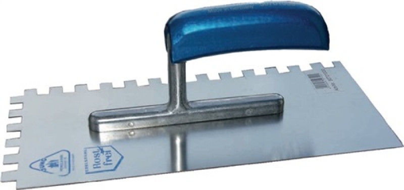 Glättekelle L.280mm B.130mm H-Heft Zahn 10 x 10mm VA,rostfreiS.0,7mm HENKELMANN Glättekelle L.280mm B.130mm H-Heft Zahn 10 x 10mm VA,rostfreiS.0,7mm HENKELMANN