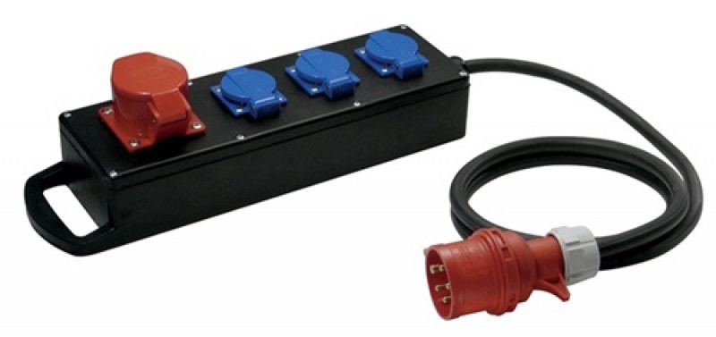 Vollgummiverteiler H07RN-F5x2,5mm2 L.2m Eing.1xCEE 16A Ausg.1xCEE 16A IP54 Vollgummiverteiler H07RN-F5x2,5mm2 L.2m Eing.1xCEE 16A Ausg.1xCEE 16A IP54