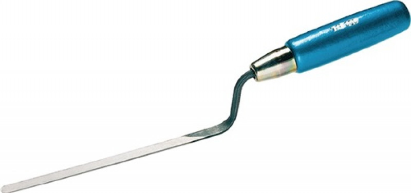 Dänische Fugenkelle L.170mm B.20mm gehärtet,m. Buchenholzheft STA HENKELMANN Dänische Fugenkelle L.170mm B.20mm gehärtet,m. Buchenholzheft STA HENKELMANN