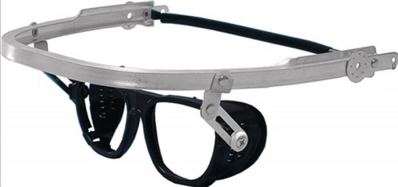 Klappbrille DIN EN 166 am Alu-U-Profil PC/Metall UHLEN Klappbrille DIN EN 166 am Alu-U-Profil PC/Metall UHLEN