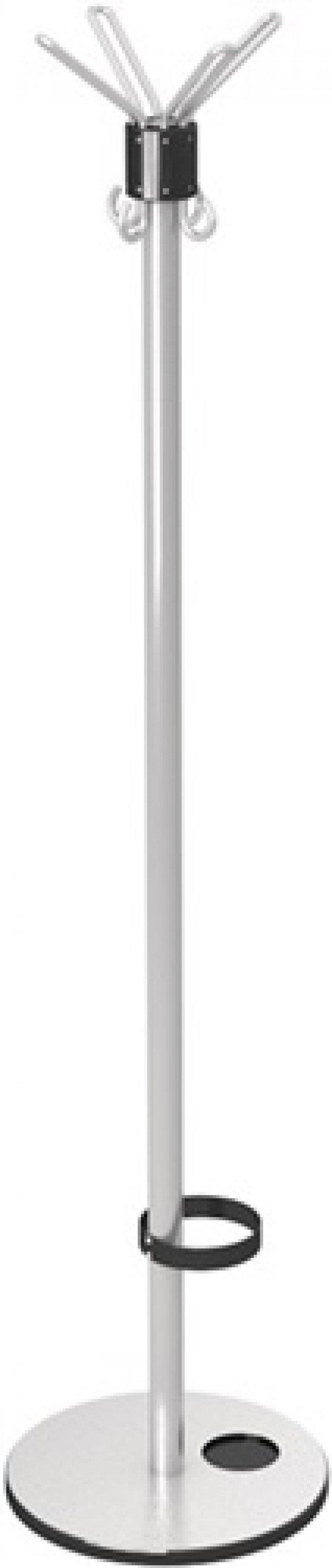 Garderobenständer 4 Hut-/8 Mantelh.m.Schirmhalter Alu.n.fahrbar Garderobenständer 4 Hut-/8 Mantelh.m.Schirmhalter Alu.n.fahrbar