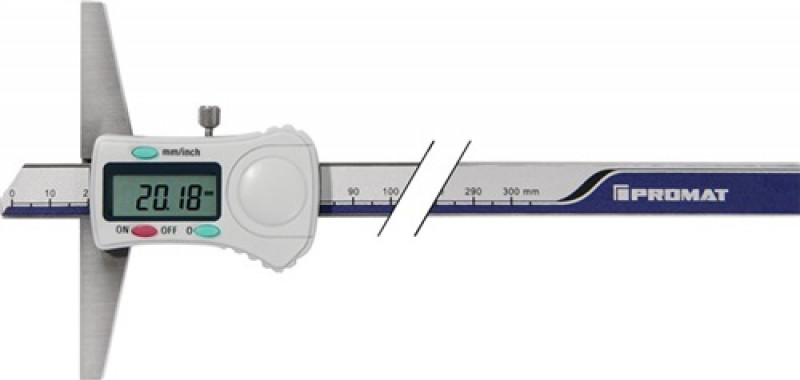 Tiefenmessschieber DIN862 300mm dig.ger.Schiene PROMAT Tiefenmessschieber DIN862 300mm dig.ger.Schiene PROMAT