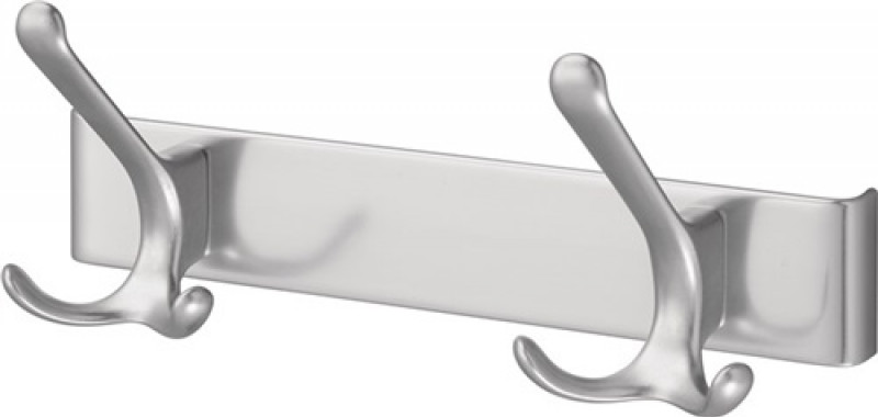 Huthaken-Leiste 0822-0825 2 Hak.A.96mm LM.silberf.elox.H.102mm Huthaken-Leiste 0822-0825 2 Hak.A.96mm LM.silberf.elox.H.102mm