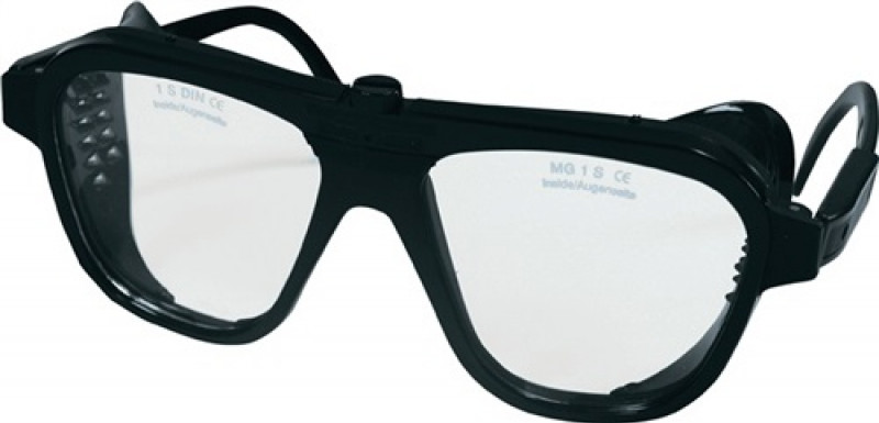 Schutzbrille EN 166 Bügel schwarz,Scheiben klar Nylon,Glas Schutzbrille EN 166 Bügel schwarz,Scheiben klar Nylon,Glas