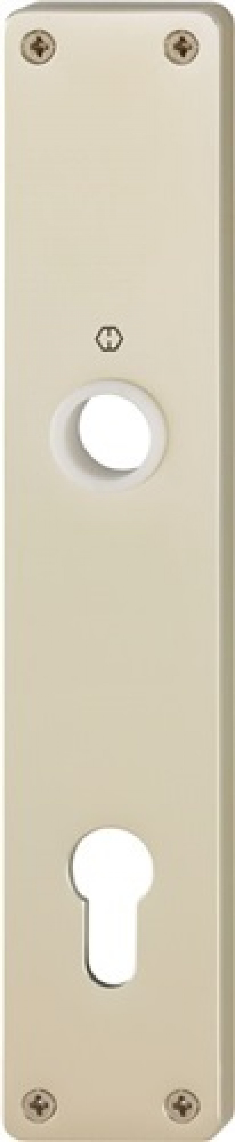 Langschild-Paar 202H F2/neusilberfarbig F2 PZ 92mm Langschild-Paar 202H F2/neusilberfarbig F2 PZ 92mm